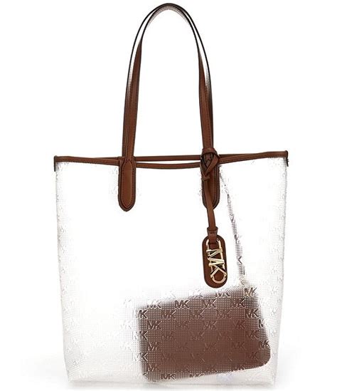 michael kors eliza clear large tote|eliza tote bag.